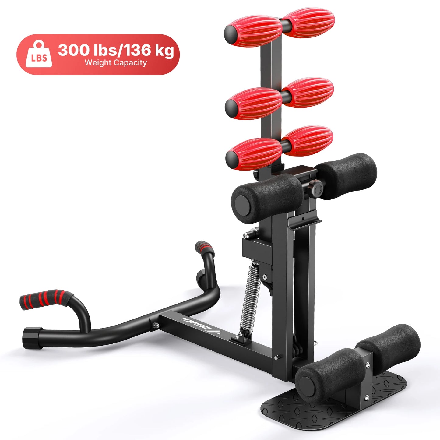 Merach Deep Squat Machine Adjustable Glutes Trainer 2 In 1 Lower Body Stability And Push Up Workout