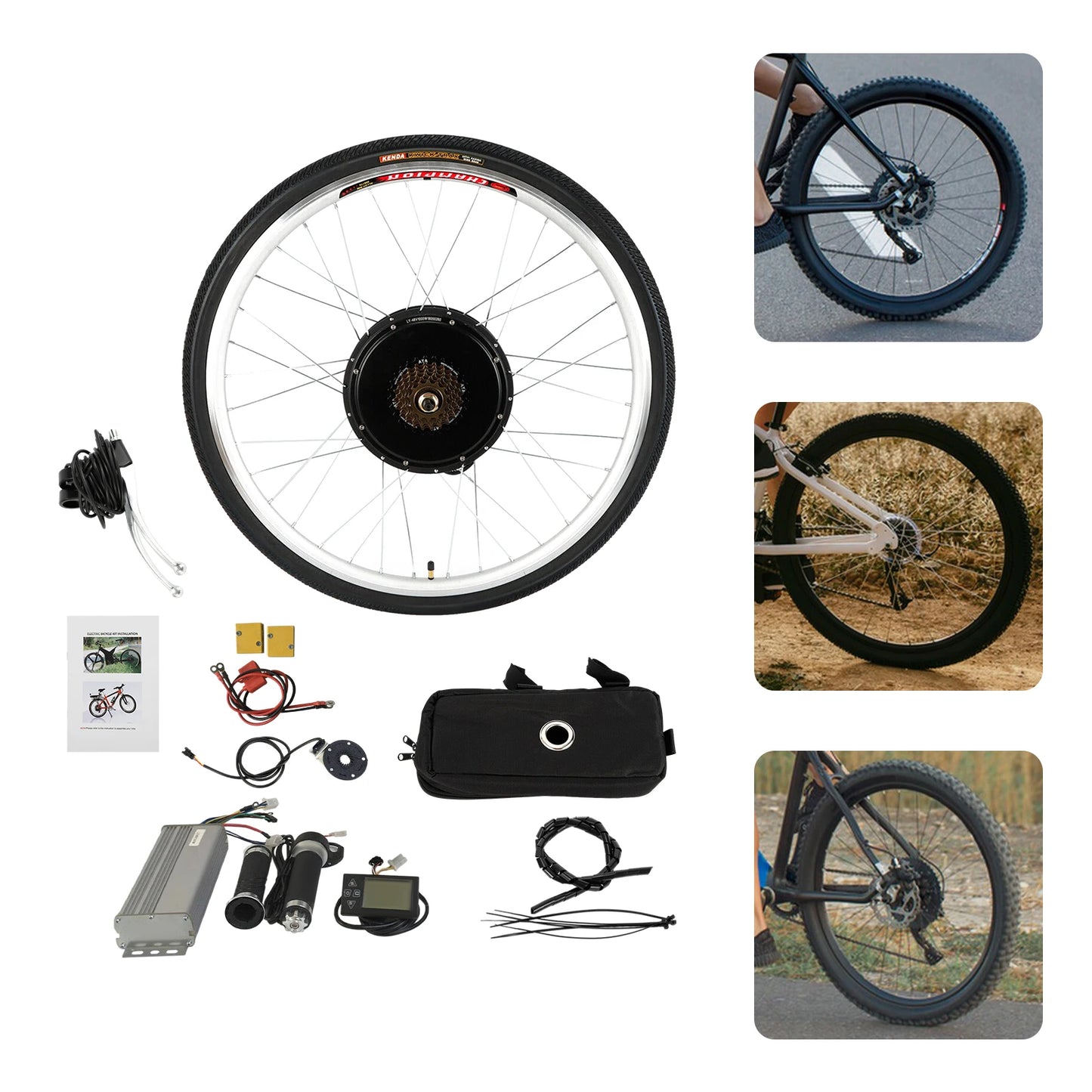 WenDissy 48V 1000W Electric Bicycle Conversion Kit for Ebike With Brushless Motor And Pedal Assist System