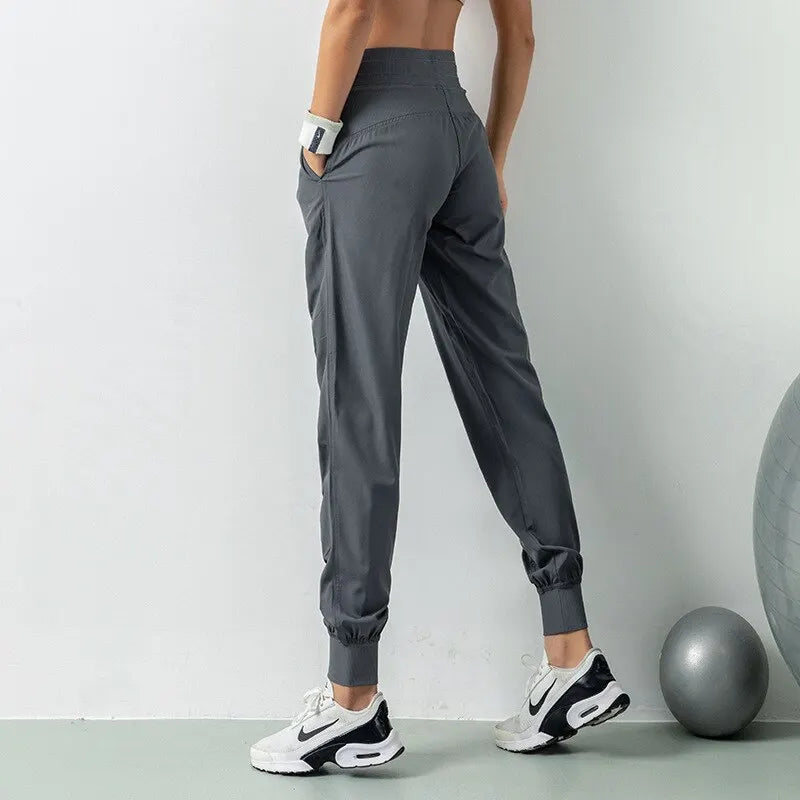 CZGUKE Women's Quick Dry Drawstring Joggers With Pockets