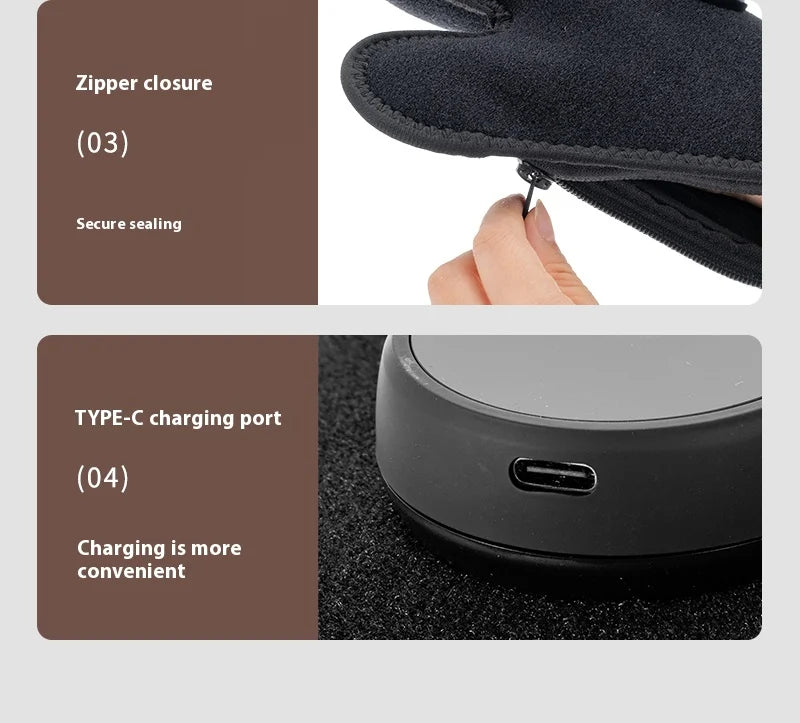 Hand Massager Wireless With Heating And Vibration USB Charging
