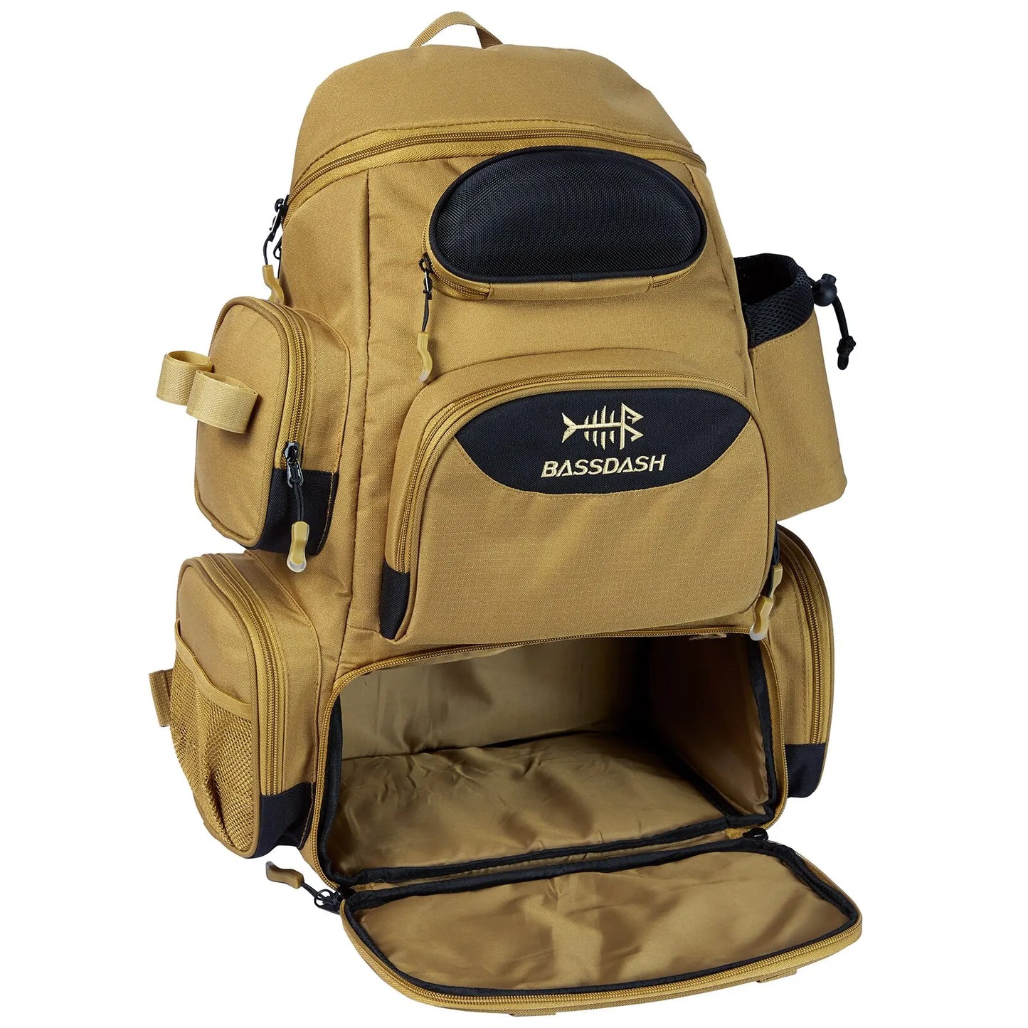 Bassdash Lightweight Tactical Fishing Bag Tackle Backpack Multifunctional Storage System