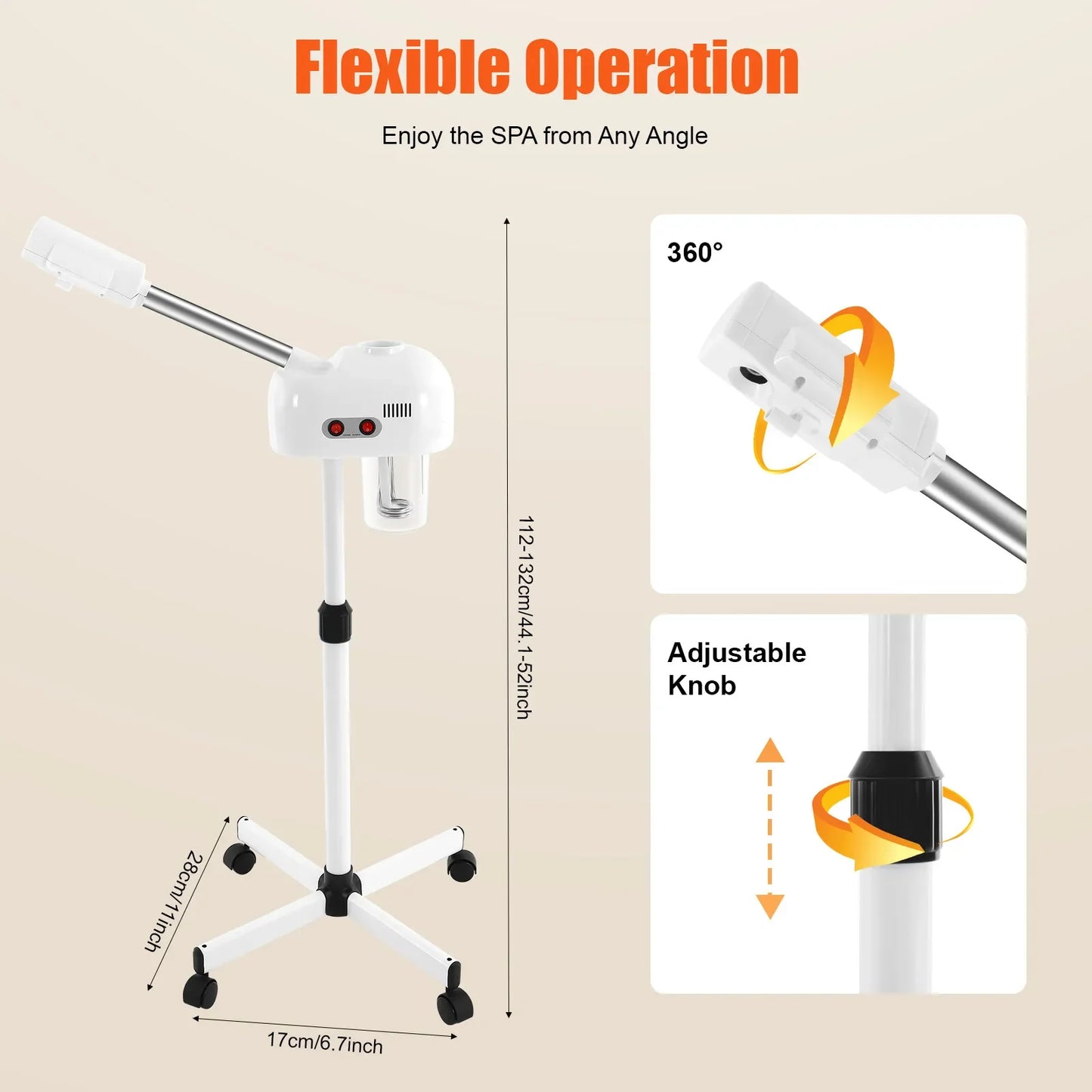 Ozone Facial Steamer For Home Spa Skin Care And Hydration Deep Cleansing With Ozone Steam