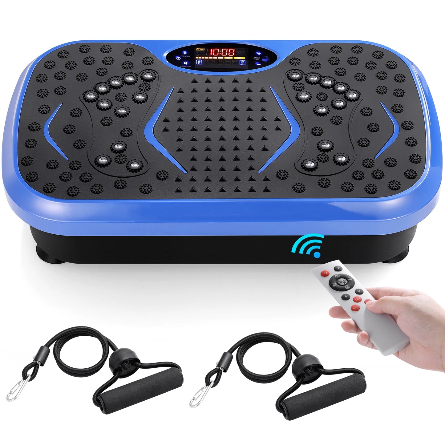 Homfa Vibration Plate Exercise Machine For Full Body Workout Bands