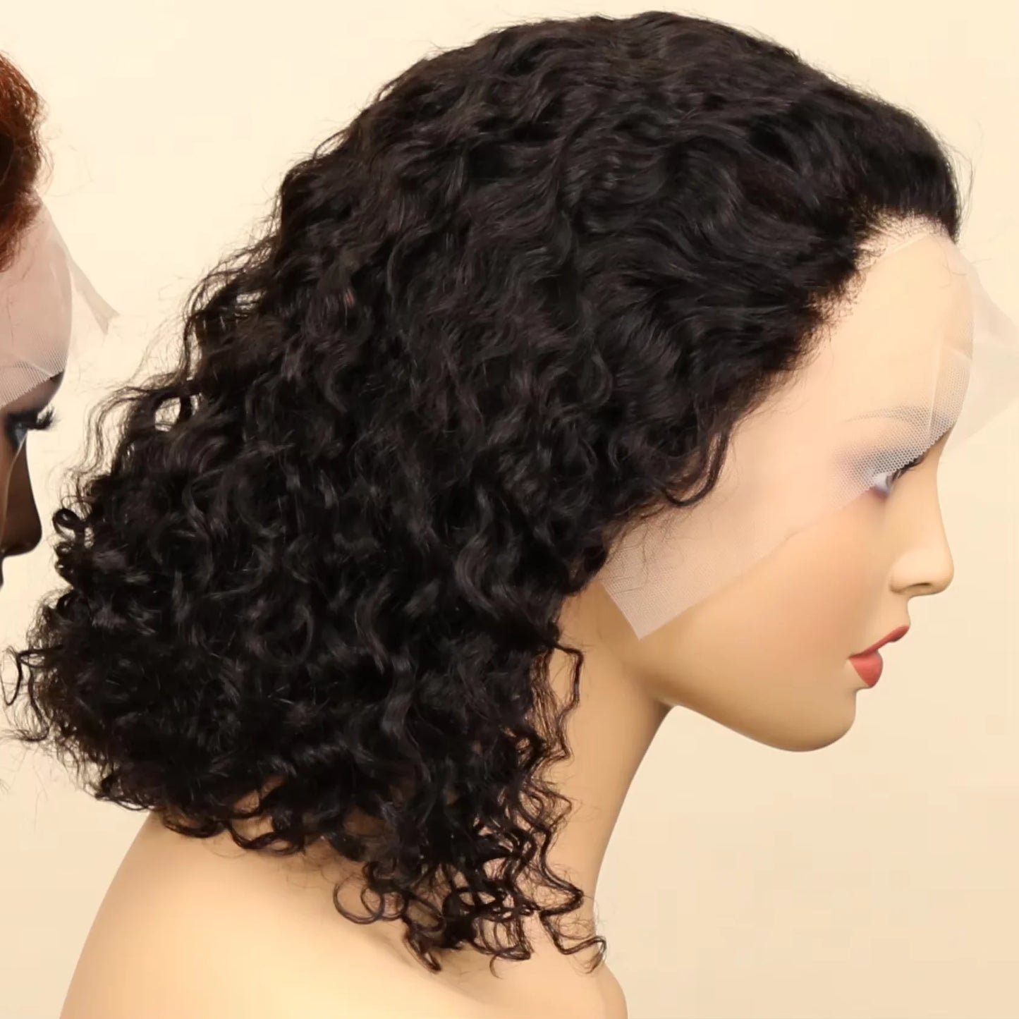 Missblue Brazilian Water Wave Lace Front Glueless Remy Hair Wig