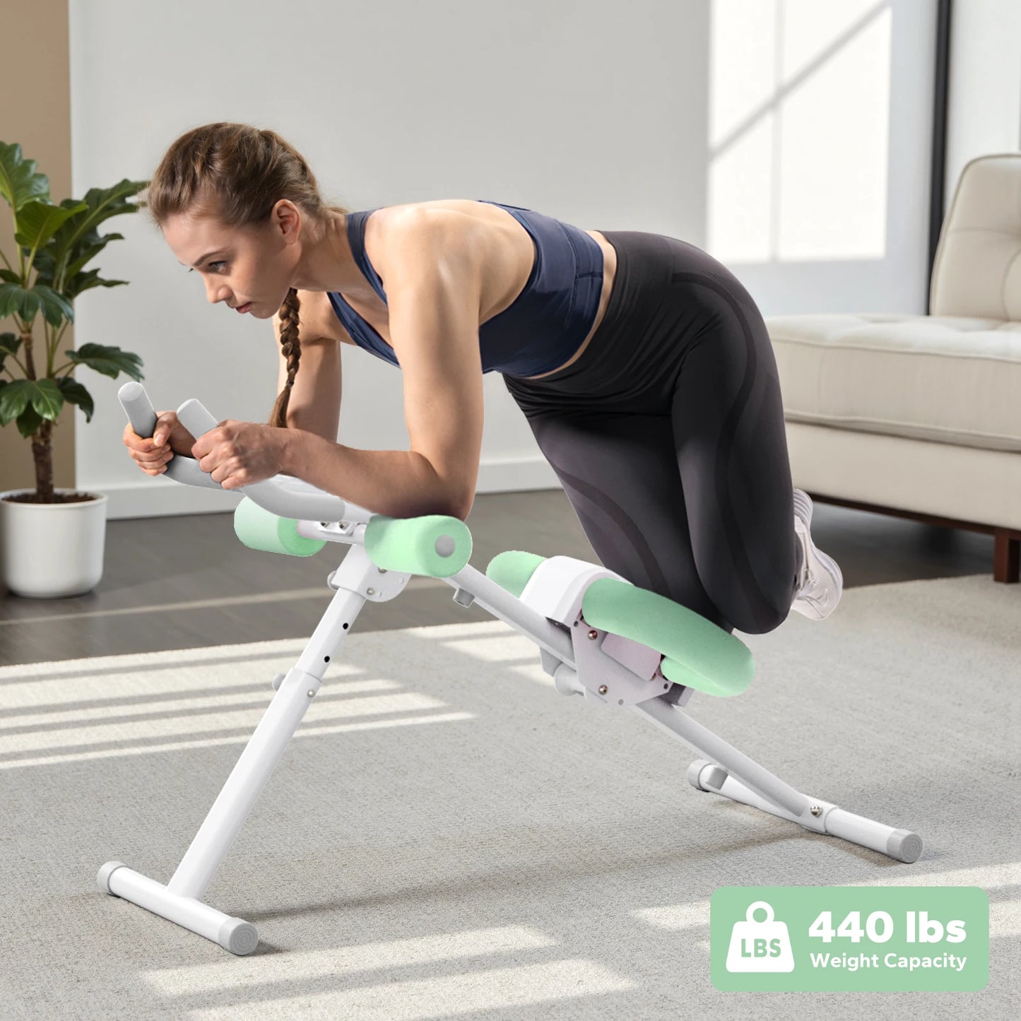 MERACH 2314 Abdominal Machine Adjustable Foldable Trainer for Core Workouts