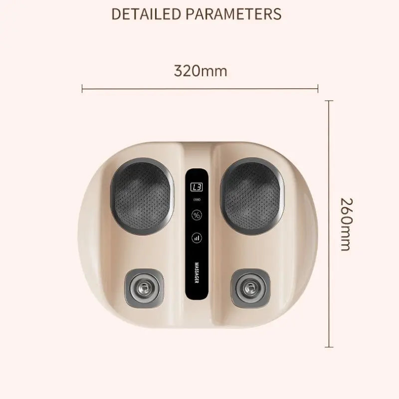 Mini Finger Foot Massager With Hot Compress Deep Kneading And Vibration