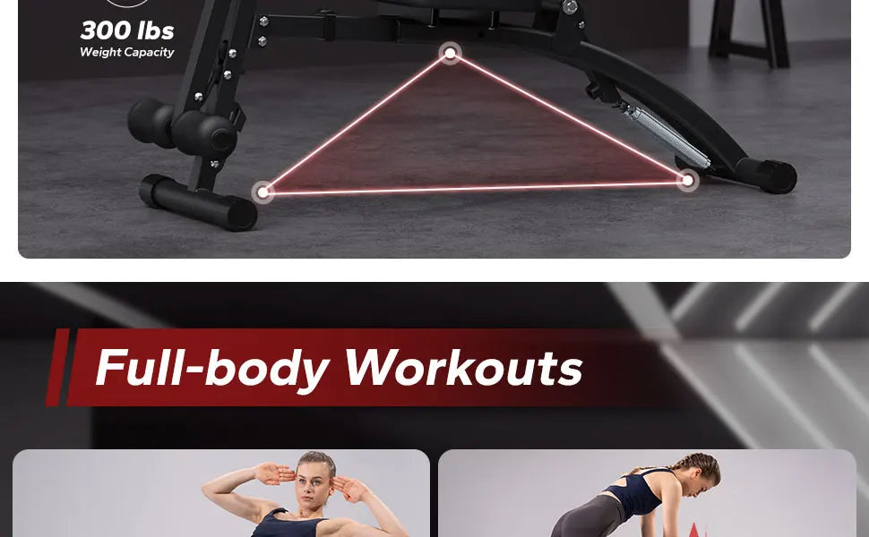 MERACH Ab Machine Multi Functional Adjustable Sit Up Bench