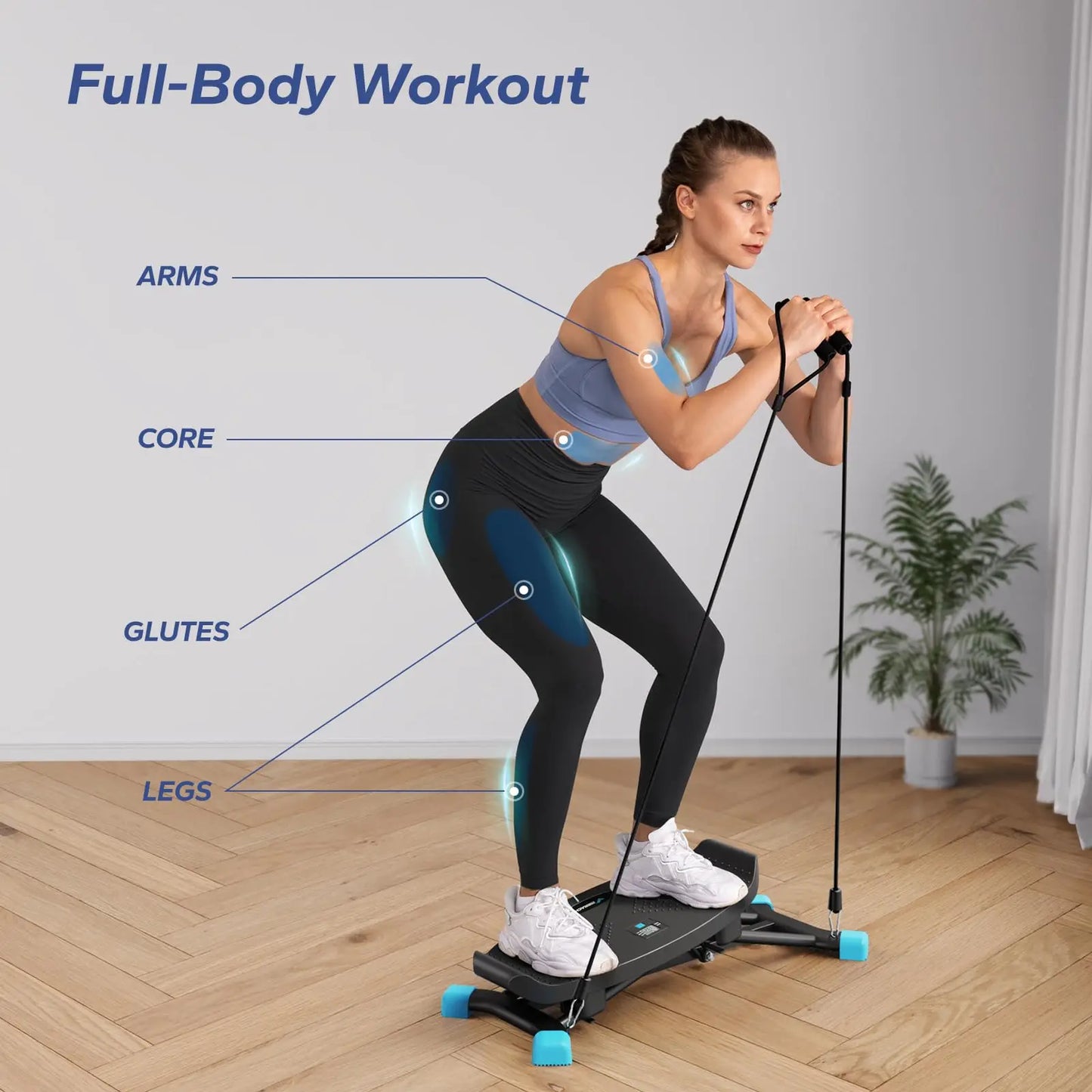MERACH Ski Machine Simulated Ski Training Cardio Body Workout