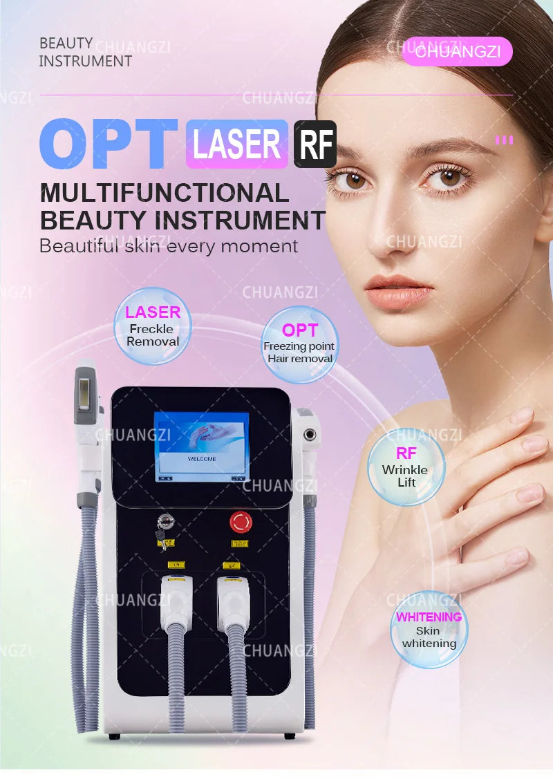 MYOSLIM 3 In 1 IPL Laser Hair Removal Machine System