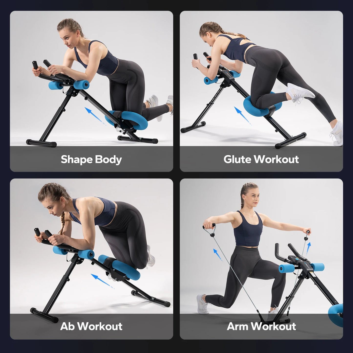 MERACH 2314 Abdominal Machine Adjustable Foldable Trainer for Core Workouts