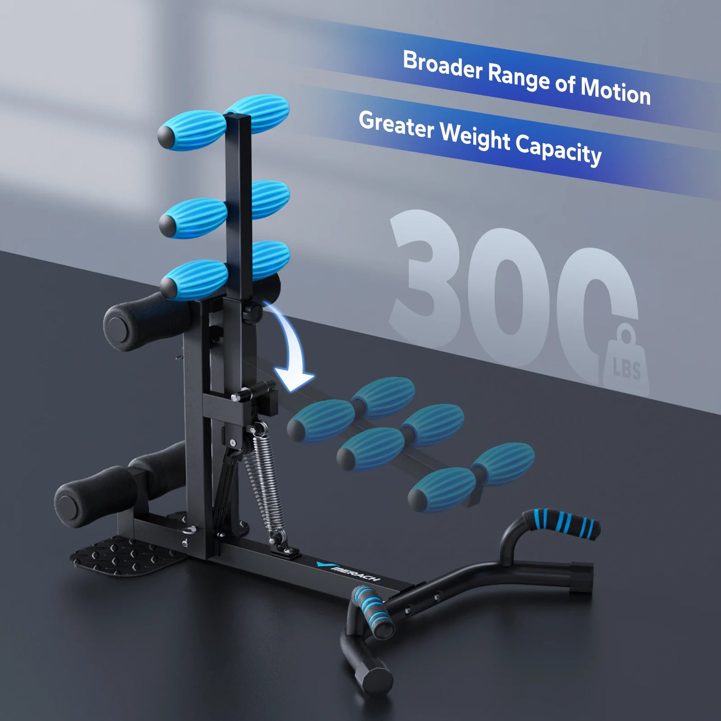 Merach Deep Squat Machine Adjustable Glutes Trainer 2 In 1 Lower Body Stability And Push Up Workout