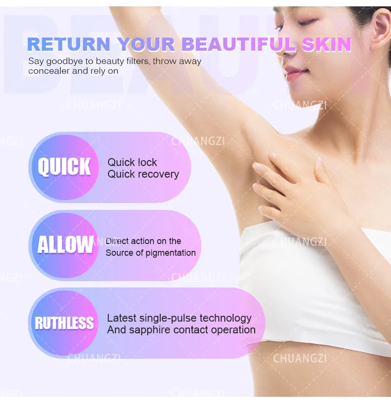 MYOSLIM 3 In 1 IPL Laser Hair Removal Machine System
