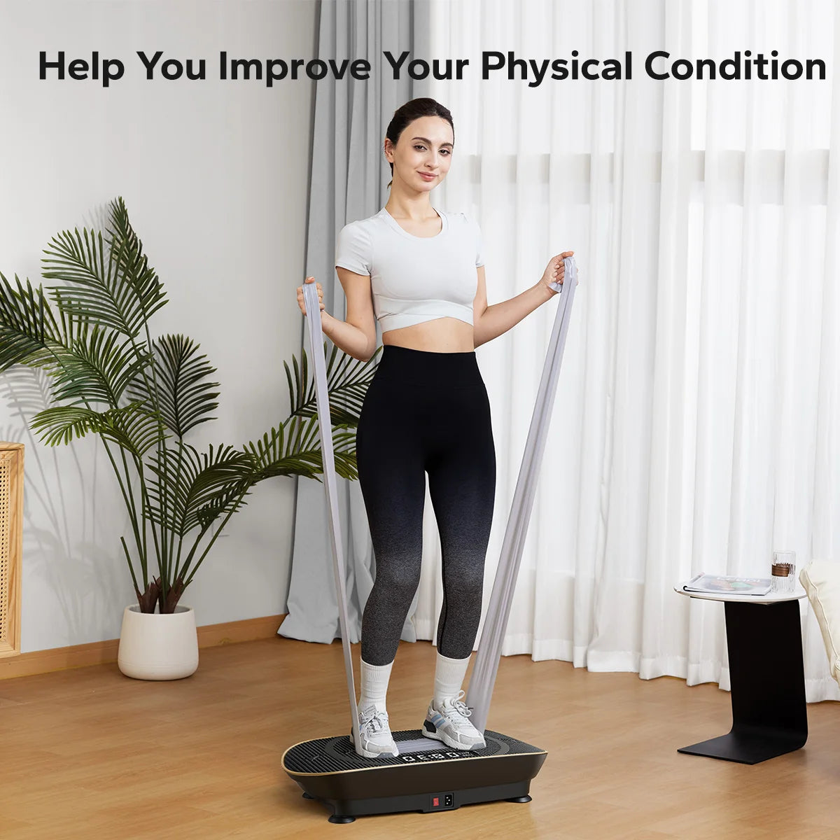 MERACH Vibration Plate Exercise Machine Whole Body Workout Platform 2398