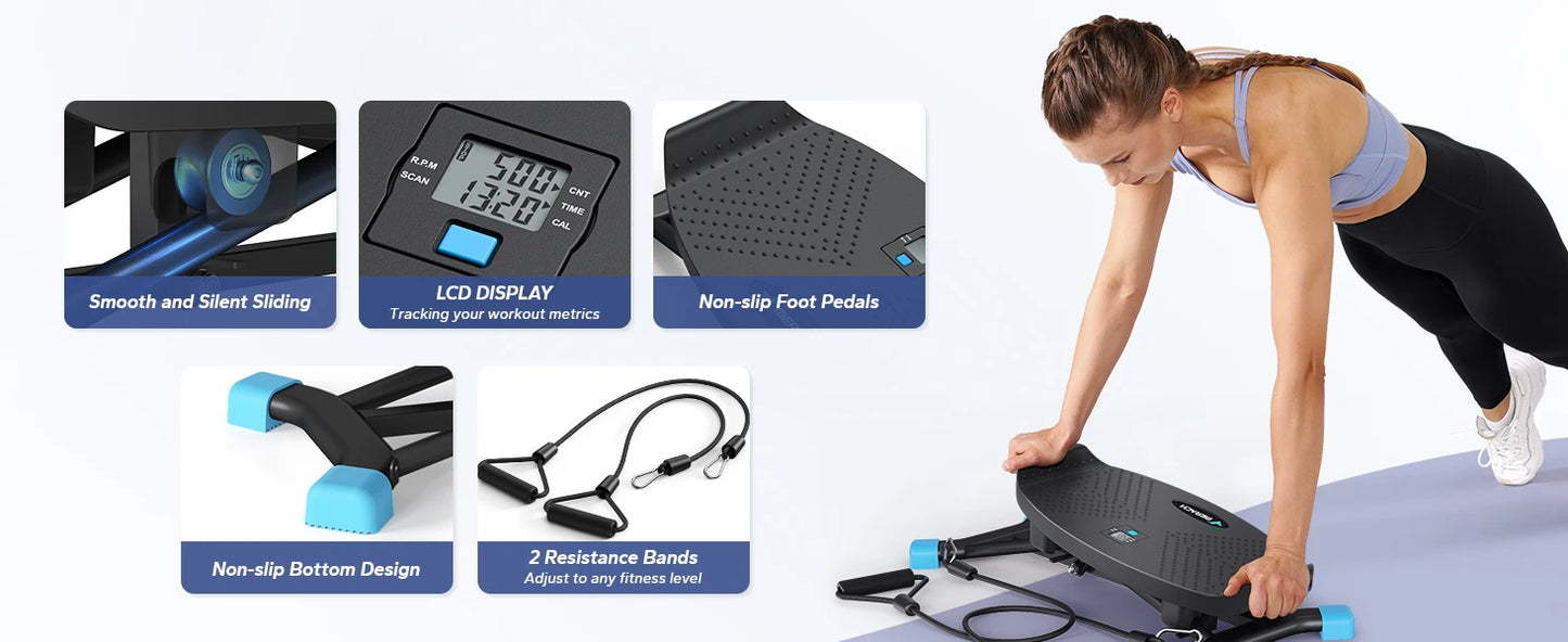 MERACH Ski Machine Simulated Ski Training Cardio Body Workout
