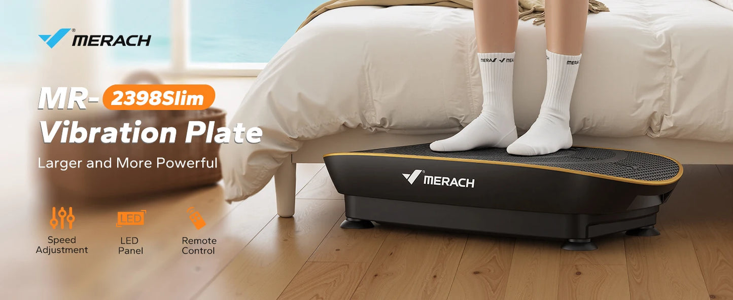 MERACH Vibration Plate Exercise Machine Whole Body Workout Platform 2398