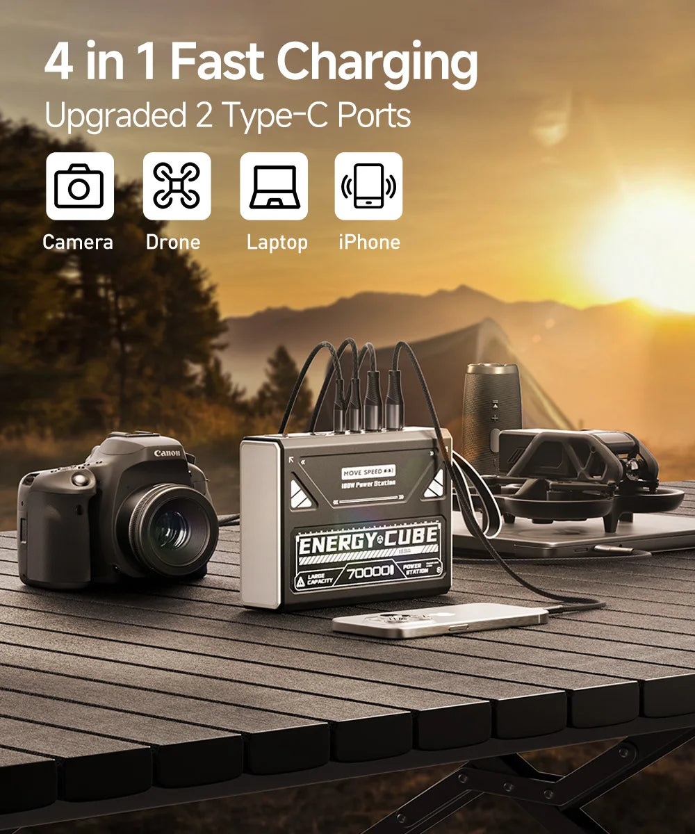 MOVESPEED Z70 Pro 100W Power Bank For MacBook Pro Outdoor