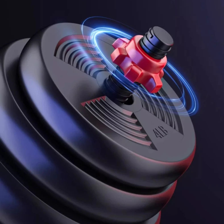 Adjustable Dumbbell To Barbell Set With Anti Slip Grip