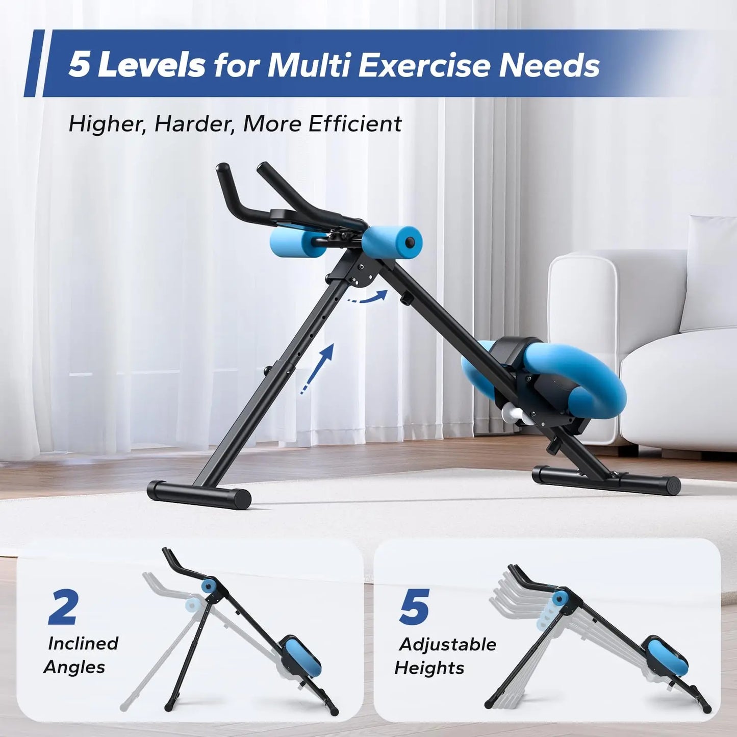 MERACH 2314 Abdominal Machine Adjustable Foldable Trainer for Core Workouts