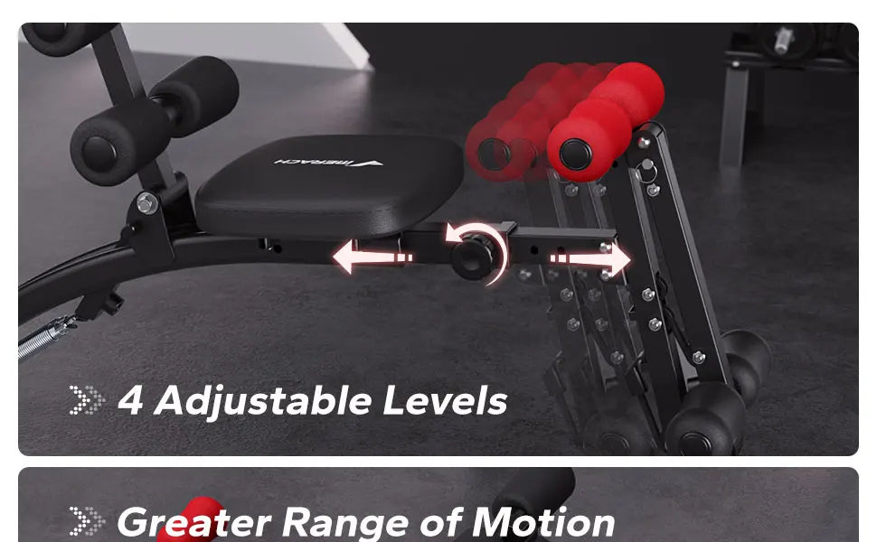 MERACH Ab Machine Multi Functional Adjustable Sit Up Bench