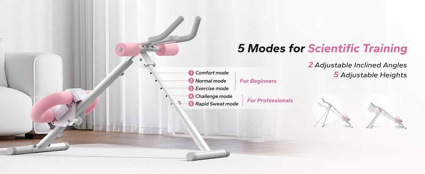 MERACH 2314 Abdominal Machine Adjustable Foldable Trainer for Core Workouts