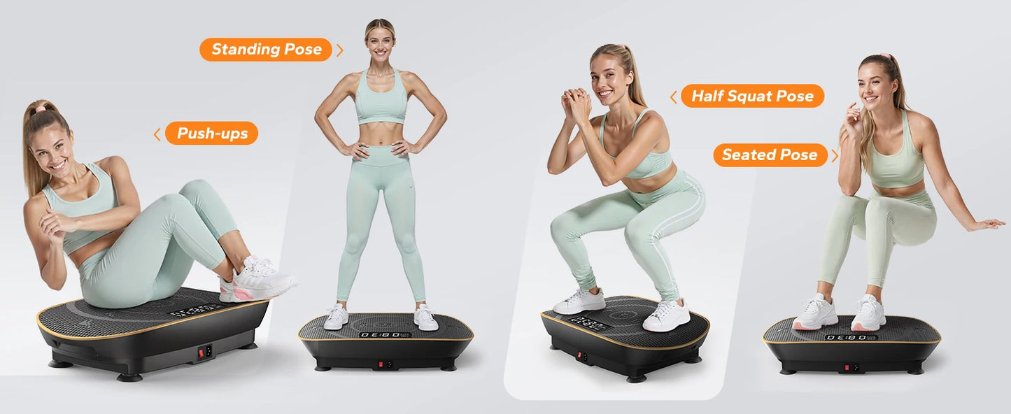 MERACH Vibration Plate Exercise Machine Whole Body Workout Platform 2398