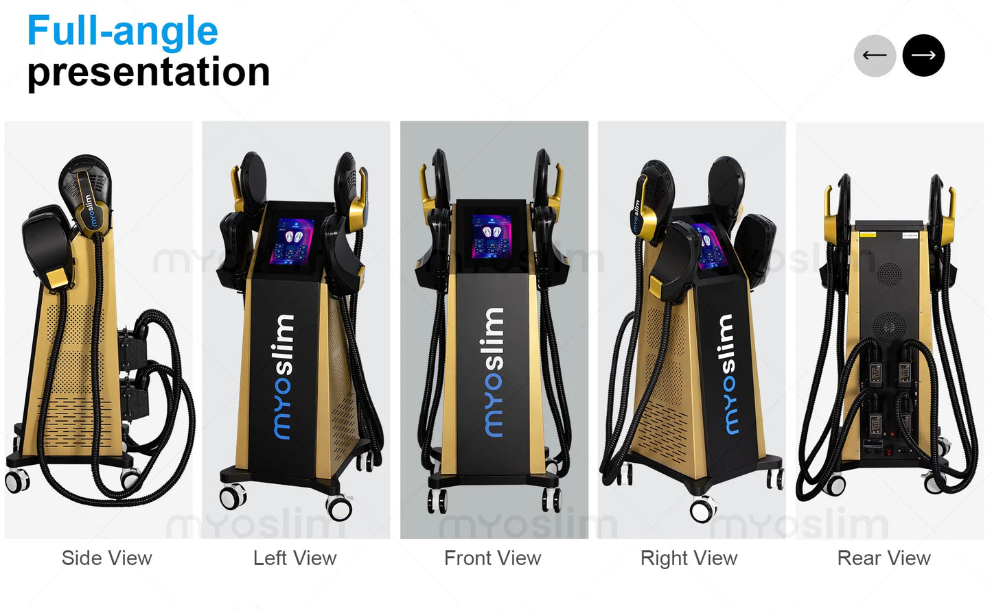 Myoslim RF High Intensity Electromagnetic Body Sculpting Machine
