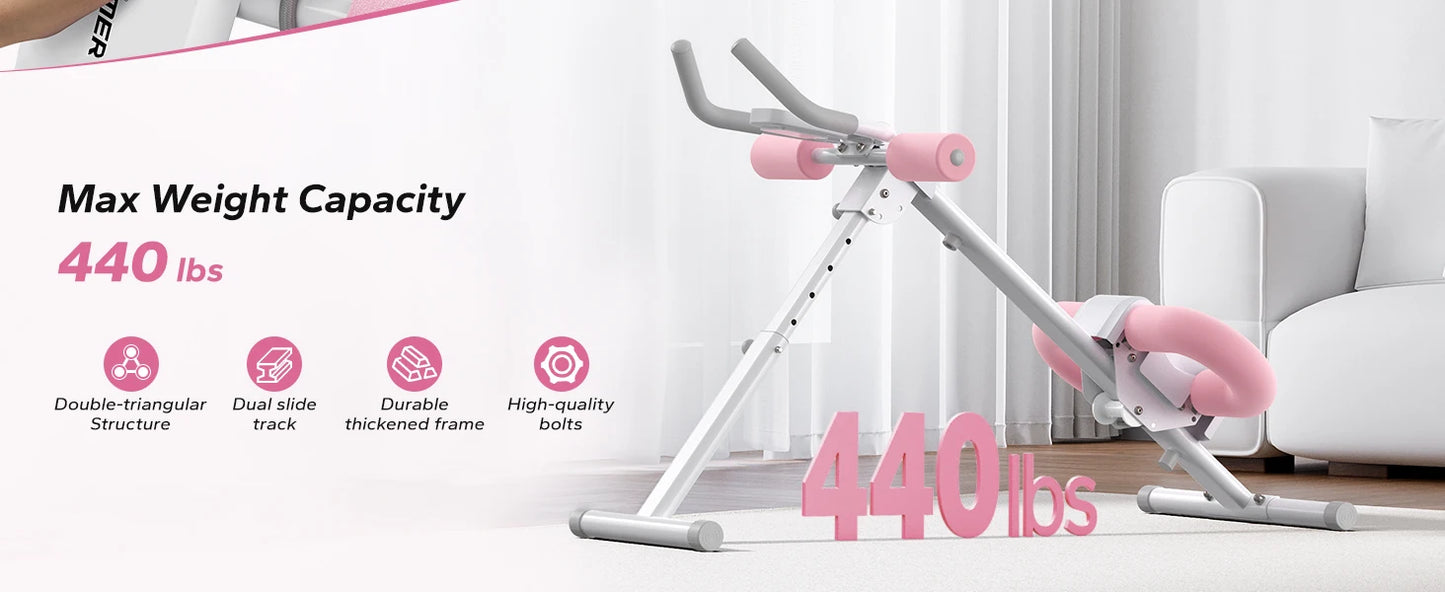 MERACH 2314 Abdominal Machine Adjustable Foldable Trainer for Core Workouts