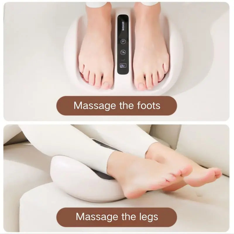 Mini Finger Foot Massager With Hot Compress Deep Kneading And Vibration