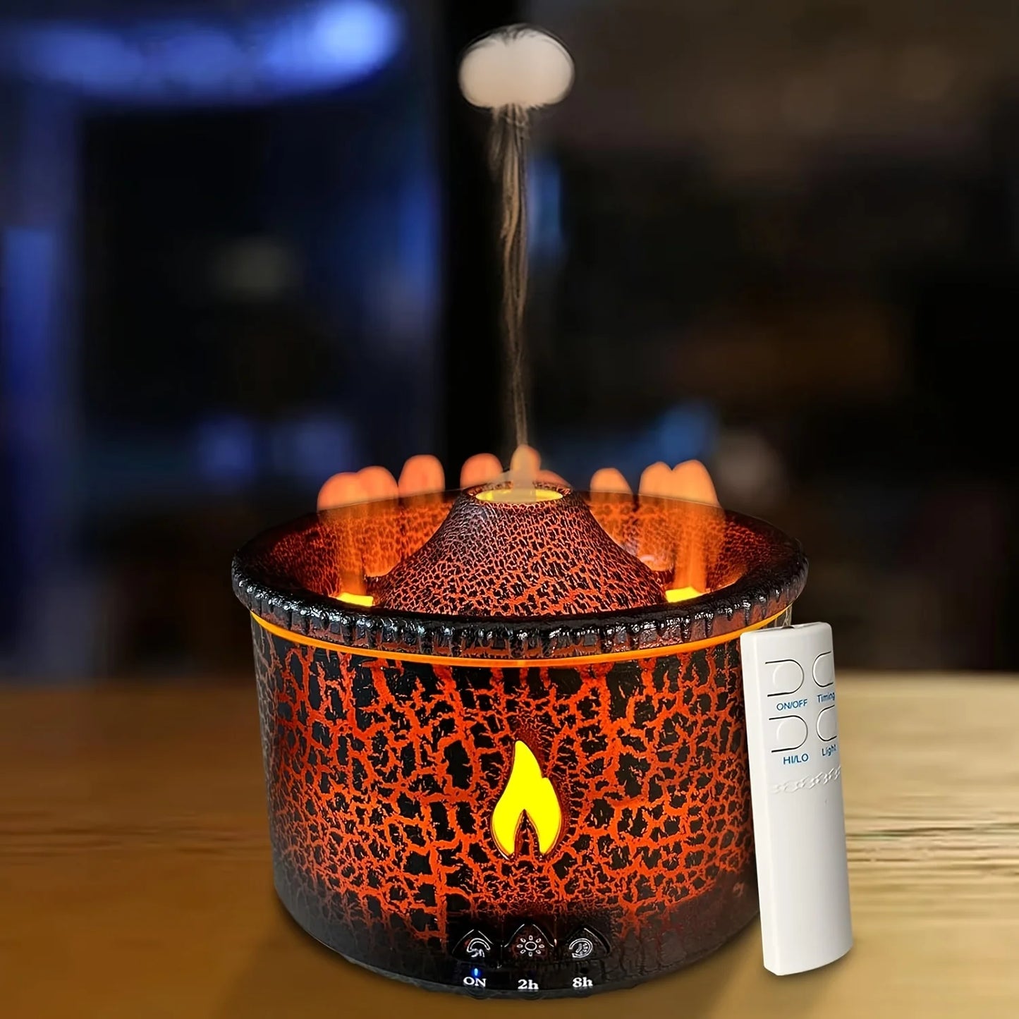 Miflame Volcano Aromatherapy Diffuser Essential Oil Humidifier With Flame Effect