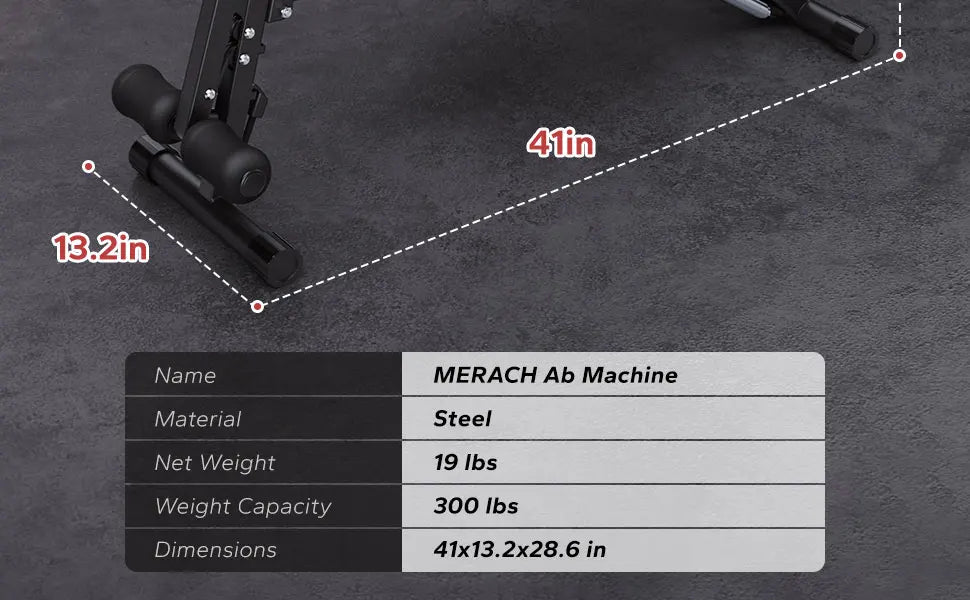 MERACH Ab Machine Multi Functional Adjustable Sit Up Bench