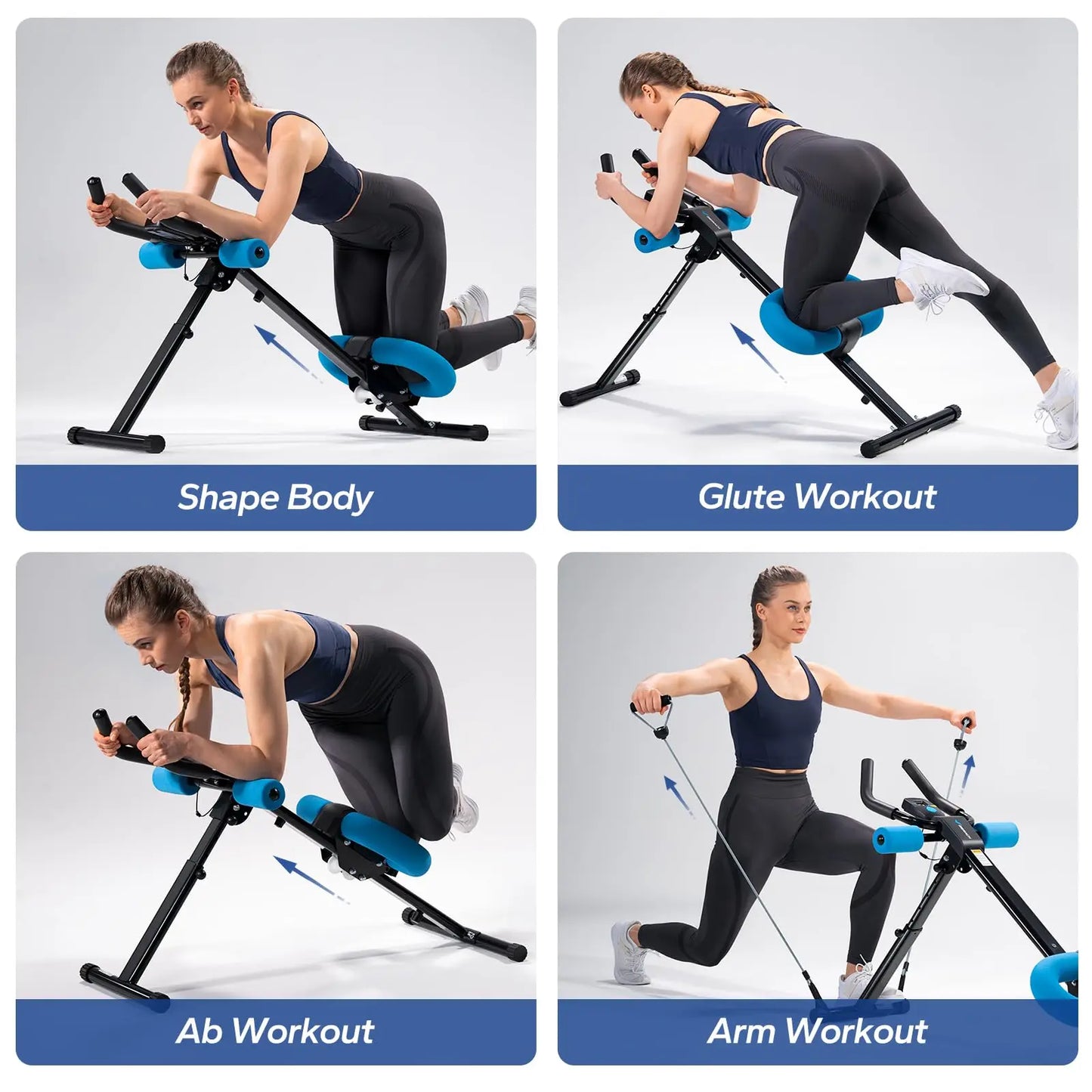 MERACH 2314 Abdominal Machine Adjustable Foldable Trainer for Core Workouts