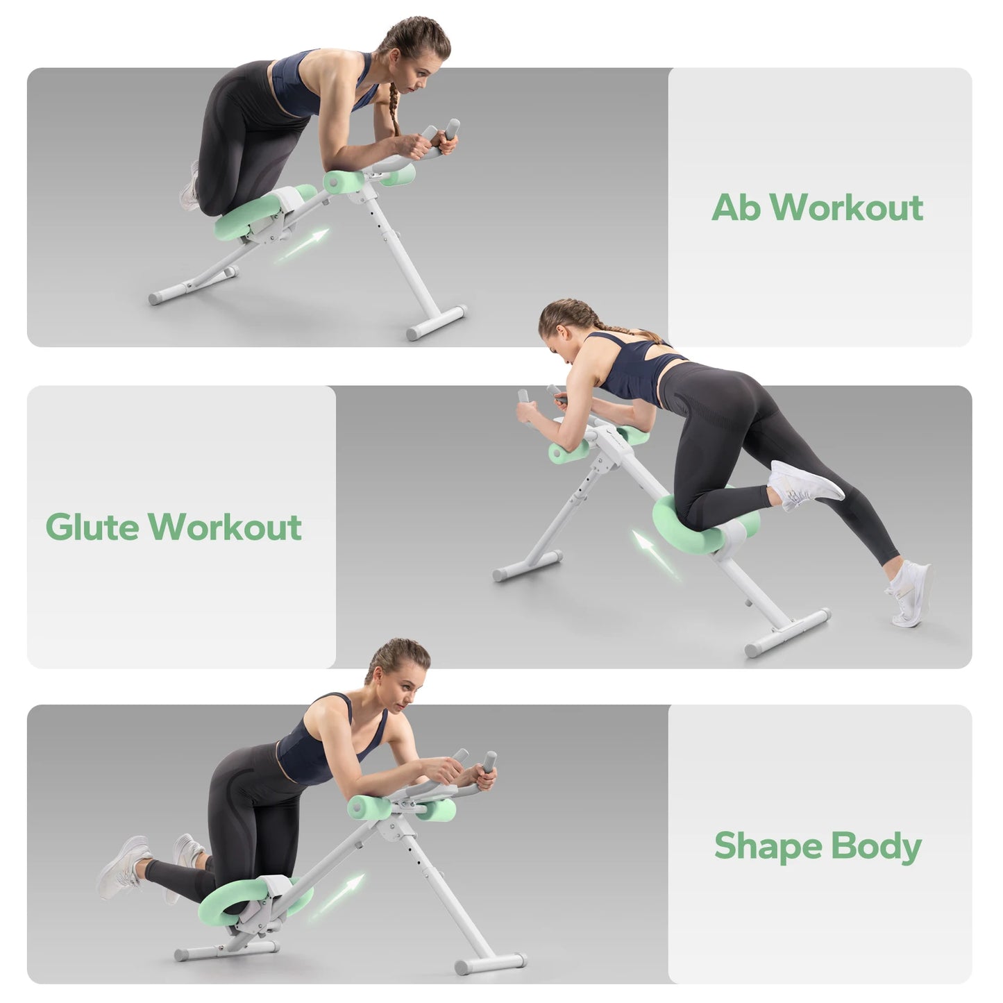 MERACH 2314 Abdominal Machine Adjustable Foldable Trainer for Core Workouts