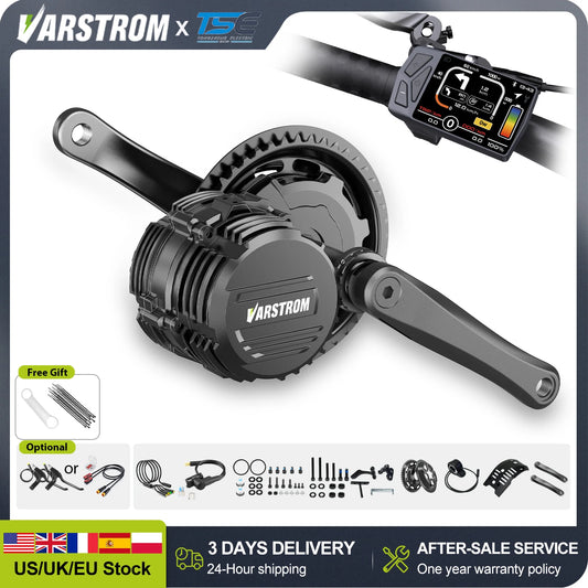 Tongsheng Mid Drive Motor Kit TSDZ8 750W And TSDZ16 1000W With 160Nm Torque IPX6 Waterproof