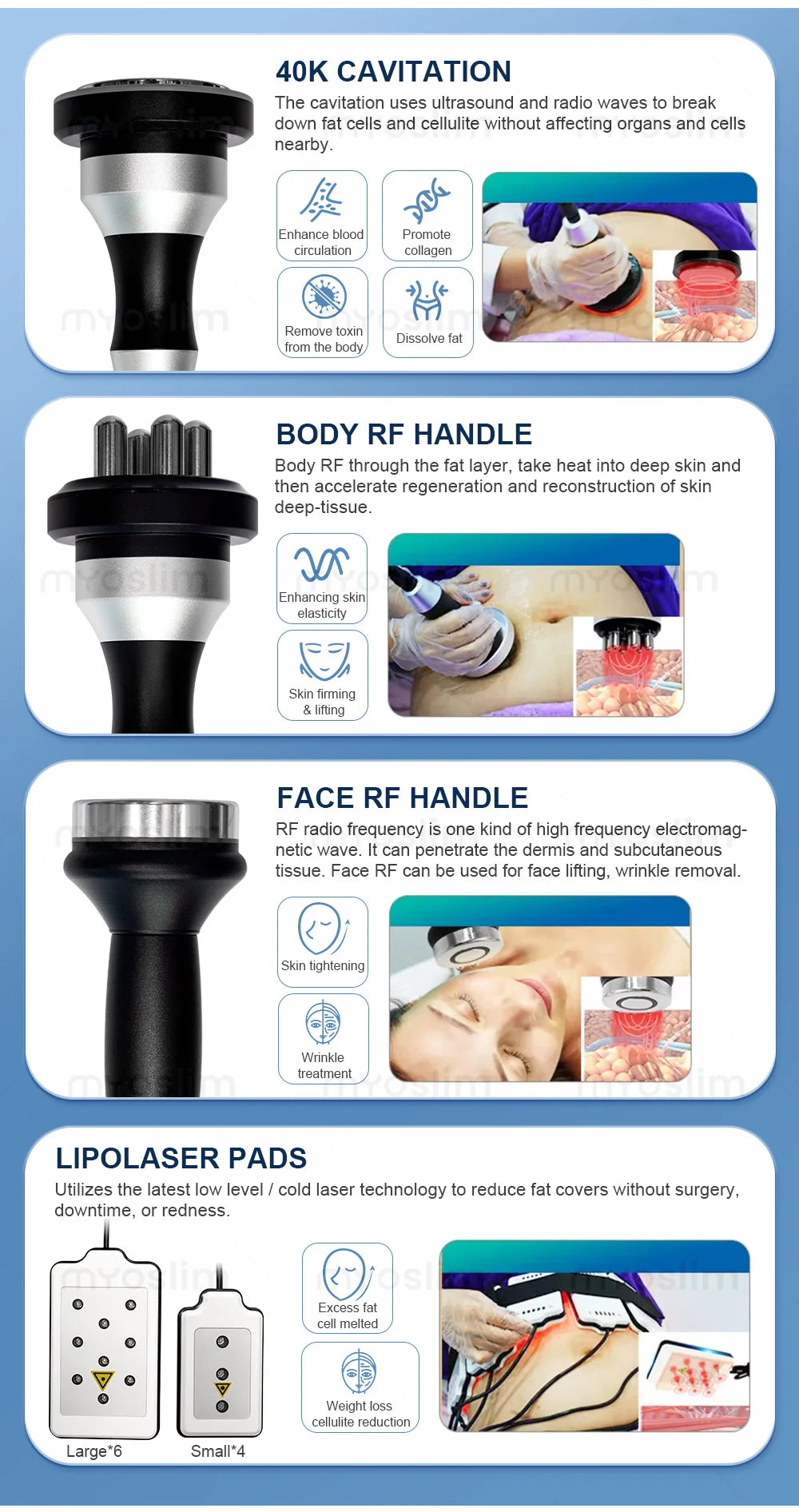 MYOSLIM 360 Degree Cooling Sculpting System For Body Slimming And Fat Freezing
