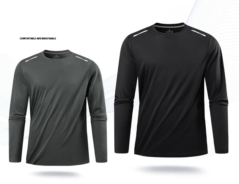 Ippolich Reflective Sport Gym T Shirt Men Quick Dry Top