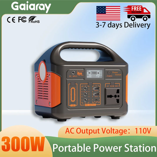 Jsdsolar Gaiaray 300W Portable Power Station 110V 460.8Wh Solar Generator