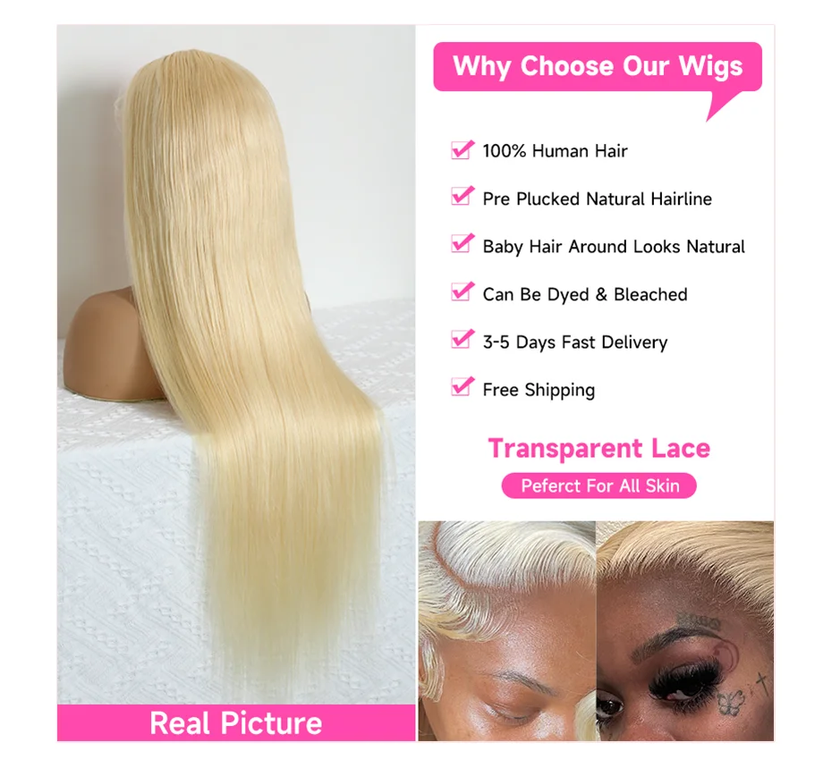 Lalabobo HD Lace Front Wig Glueless Pre Plucked Brazilian Straight