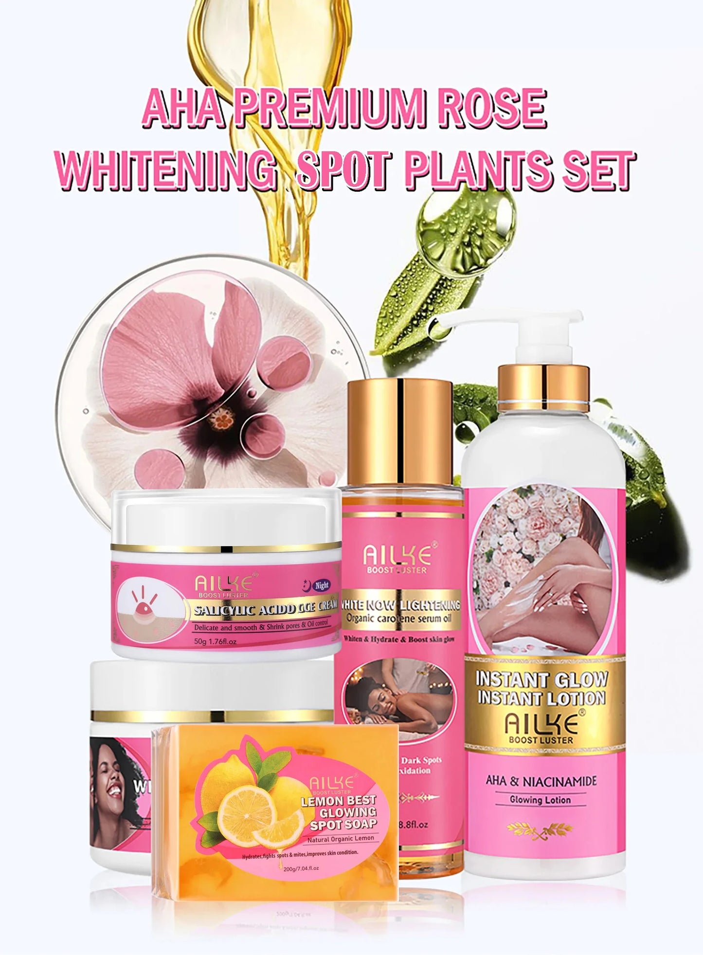 AILKE Skin Glowing Body Lotion Niacinamide Brightening Moisturizing Cream