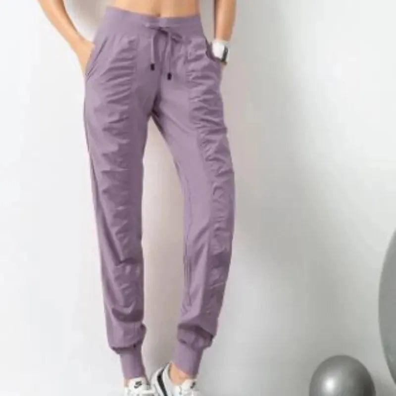 CZGUKE Women's Quick Dry Drawstring Joggers With Pockets