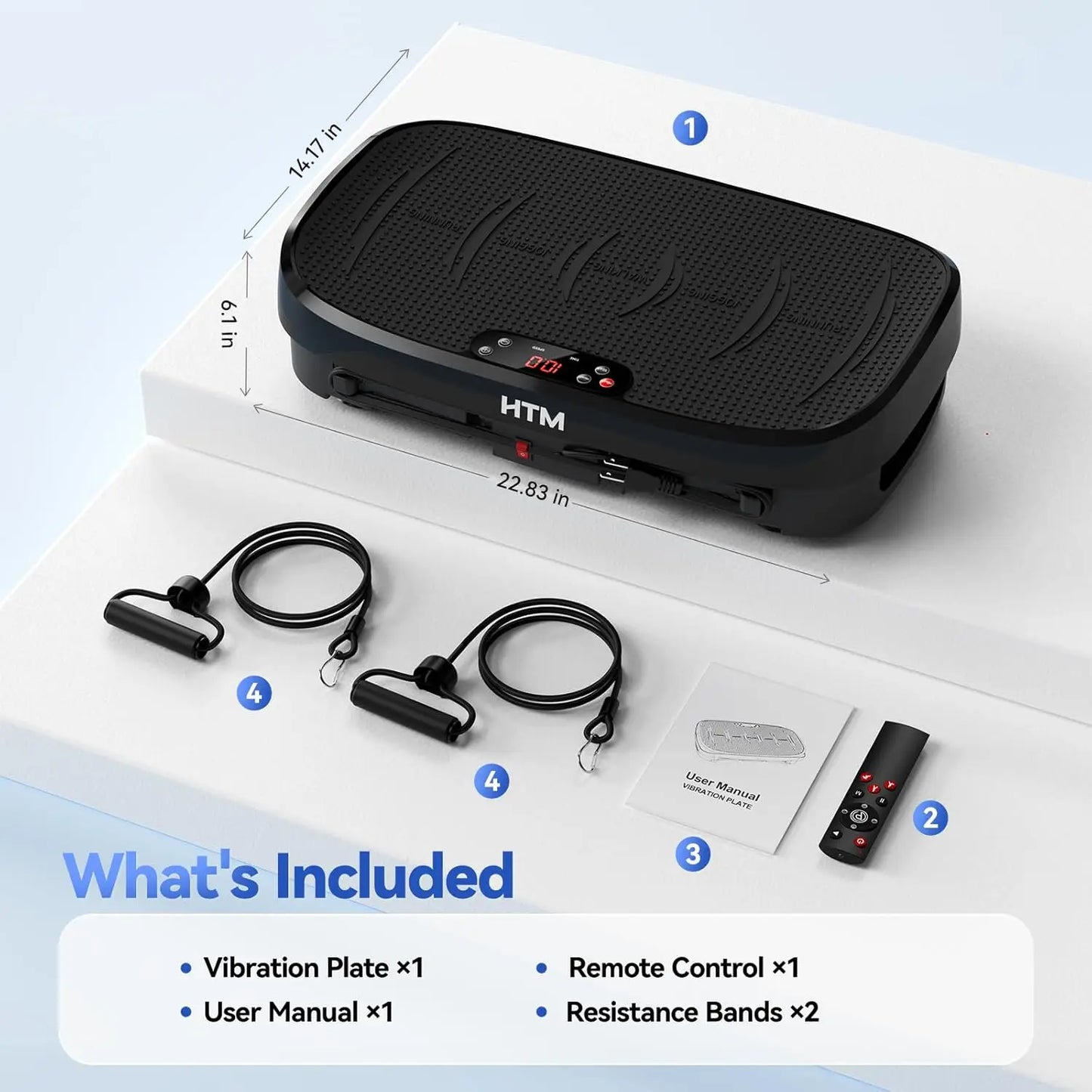 Vibration Plate Exercise Machine 120 Levels For Home Gym