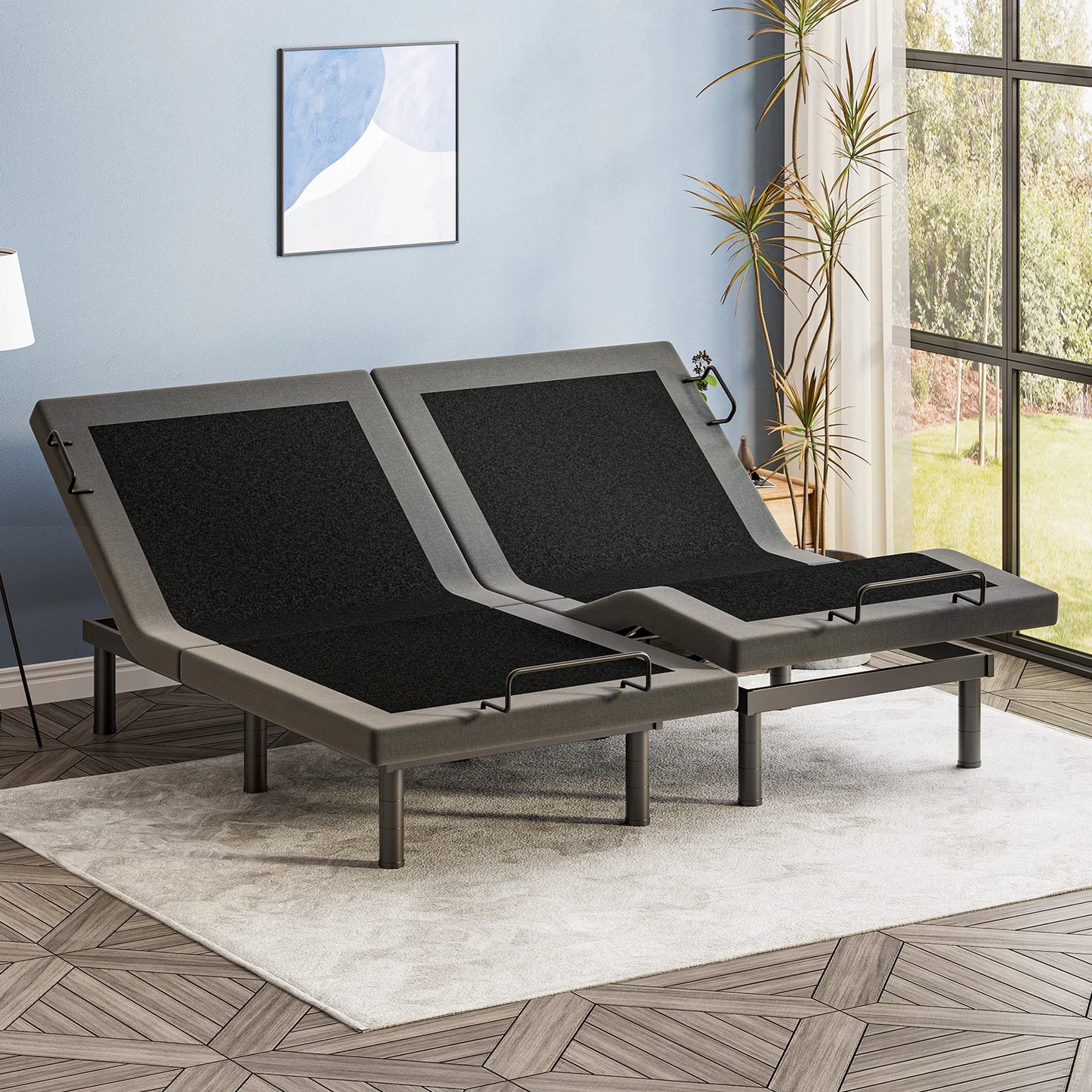 Furgle Adjustable Bed Frame With Remote Control For Comfort