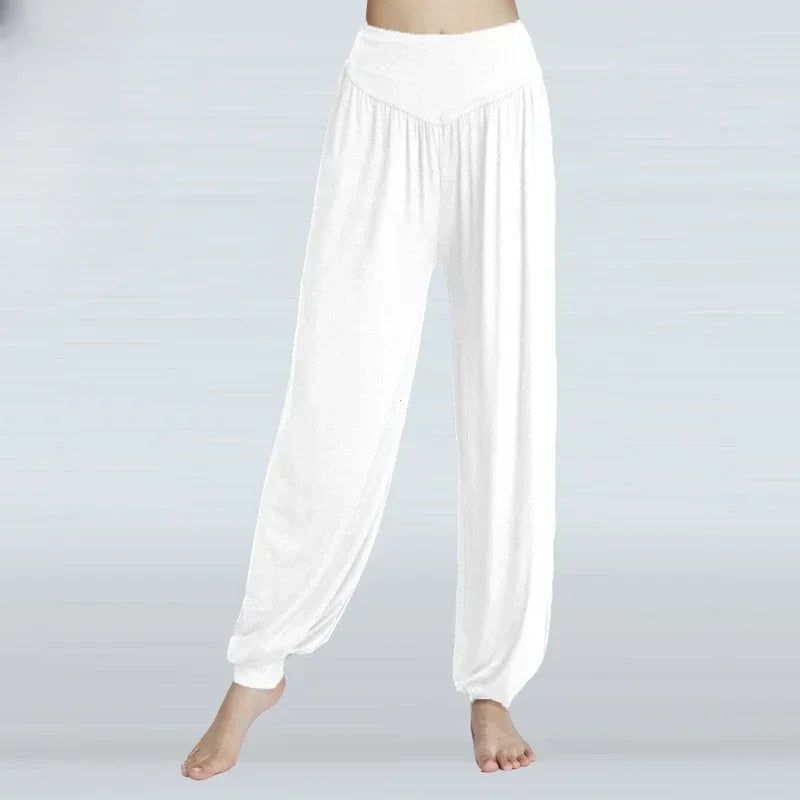 Women's Elastic Yoga Pants Loose Casual Breathable Polyester