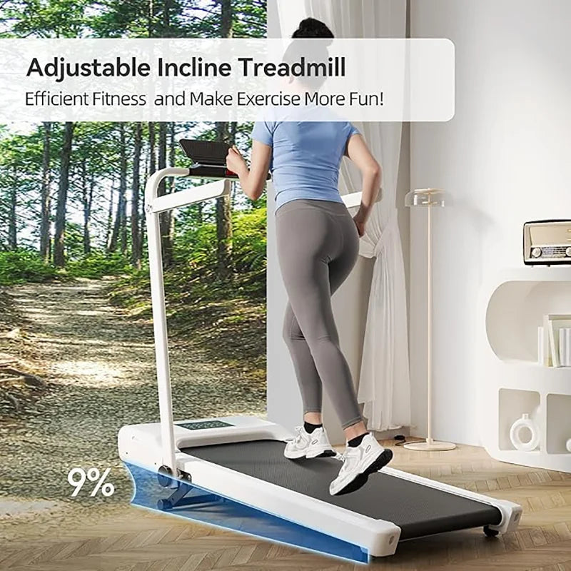 Nonedriving Walking Pad Treadmill With 9 Incline For Home Office Compact Quiet Walking Machine