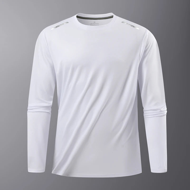 Ippolich Reflective Sport Gym T Shirt Men Quick Dry Top