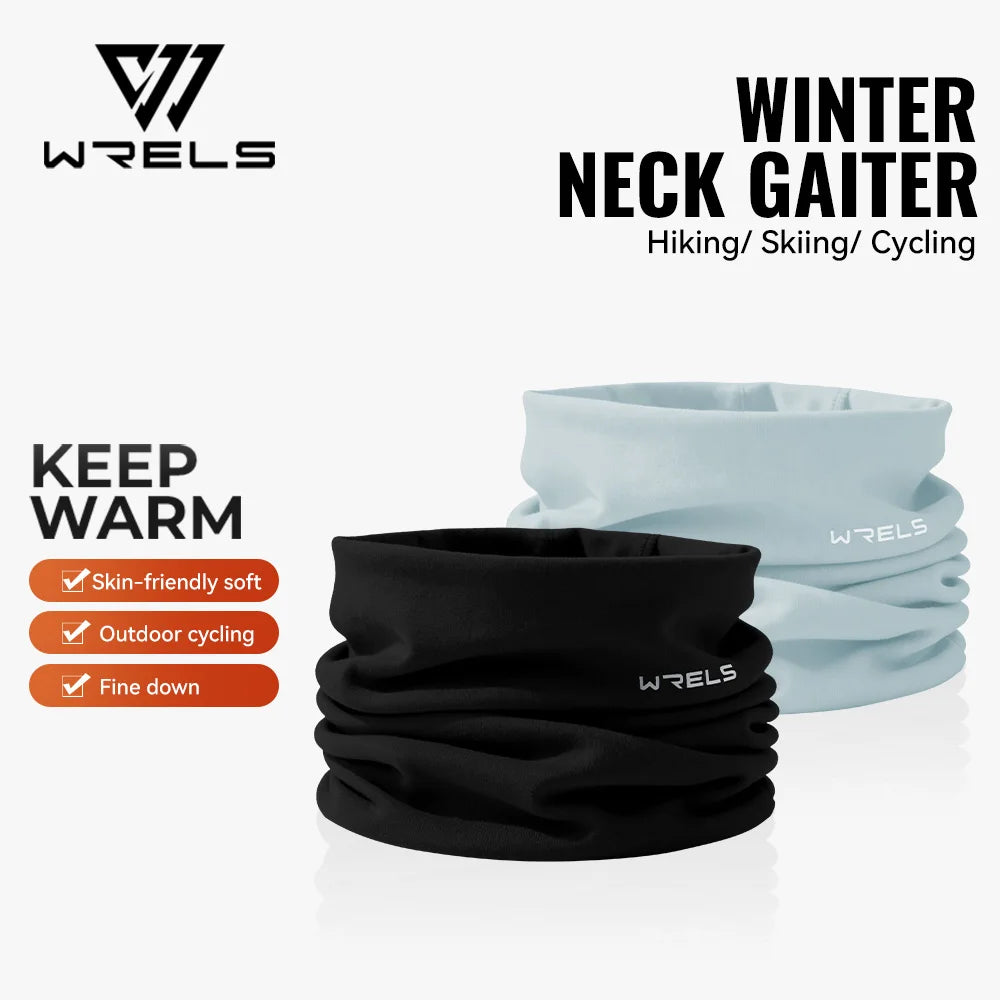 WRELS Winter Neck Gaiter Fleece Lined Windproof Face Warmer For Men And Women Outdoor Cold Weather Gear