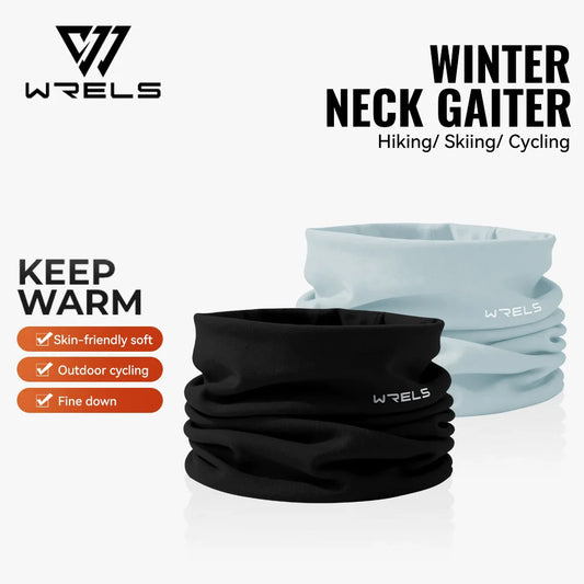 WRELS Winter Neck Gaiter Fleece Lined Windproof Face Warmer For Men And Women Outdoor Cold Weather Gear