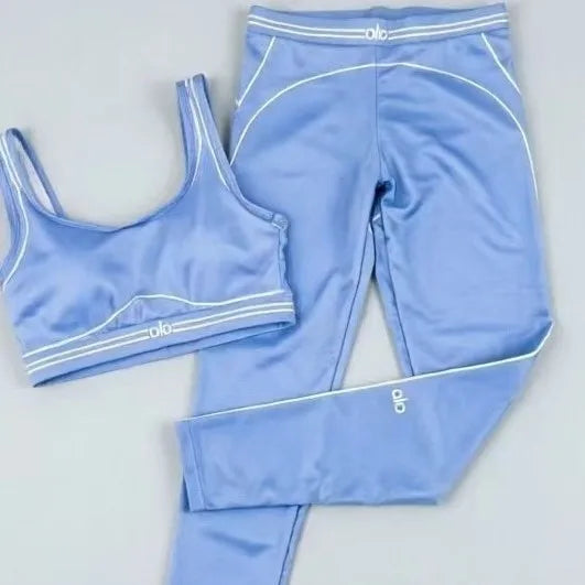Women Slim Fit Yoga Outfit With Stretch Polyester Graphic Design