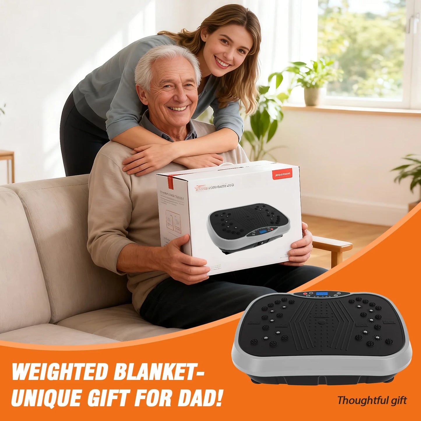 Portable Vibration Plate Exercise Machine With Bluetooth Resistance Bands