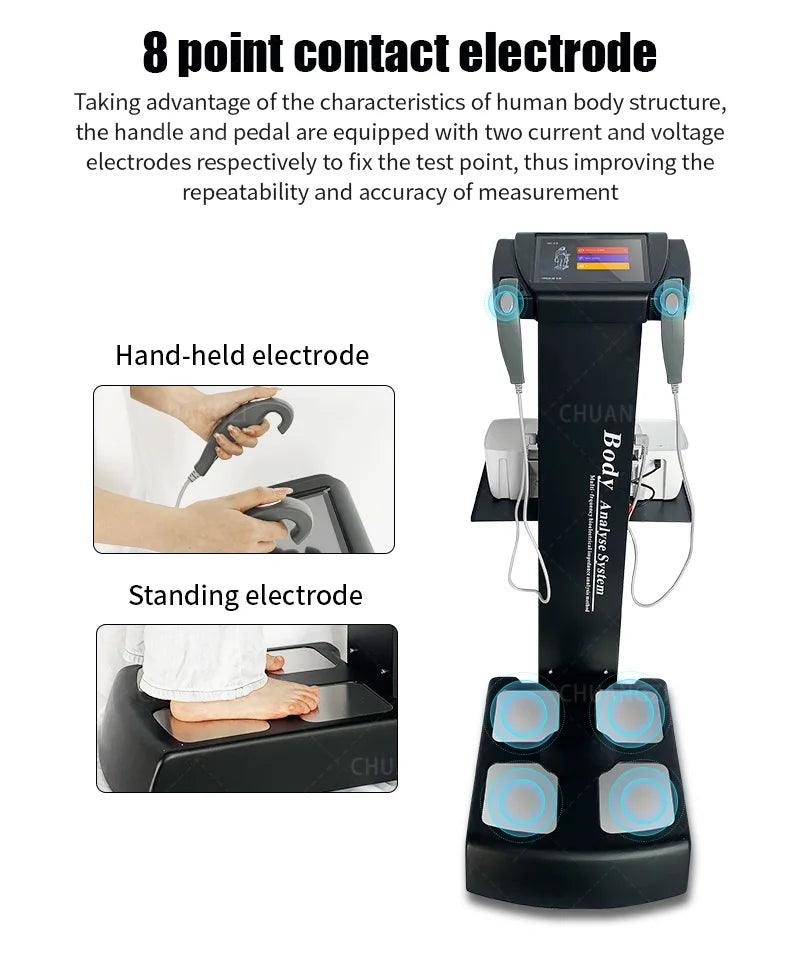 MYOSLIM Handheld Body Composition Analyzer With Printer For Gyms