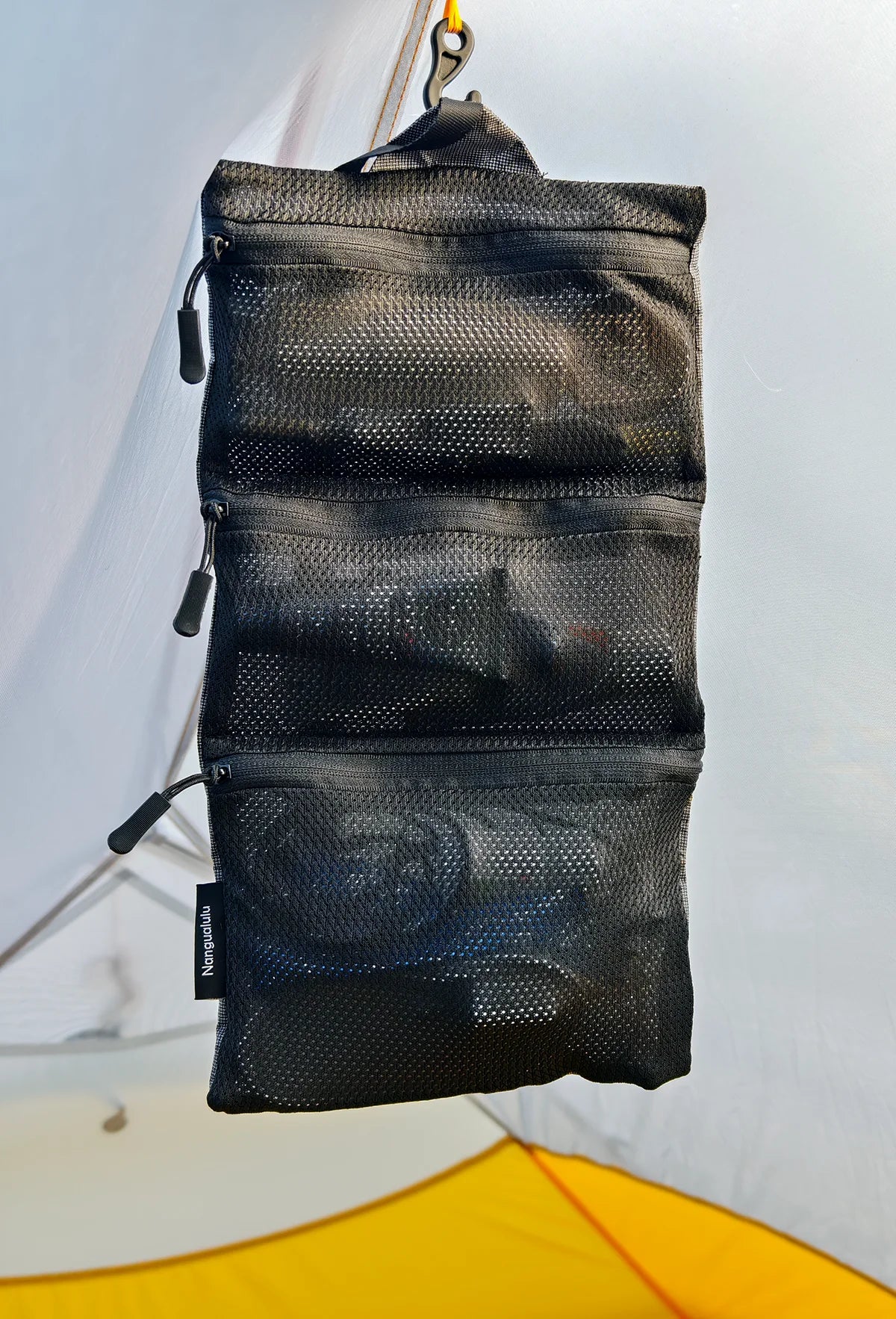 Dyneema Ultralight Hanging Toiletry Bag Three Compartment Waterproof Organizer